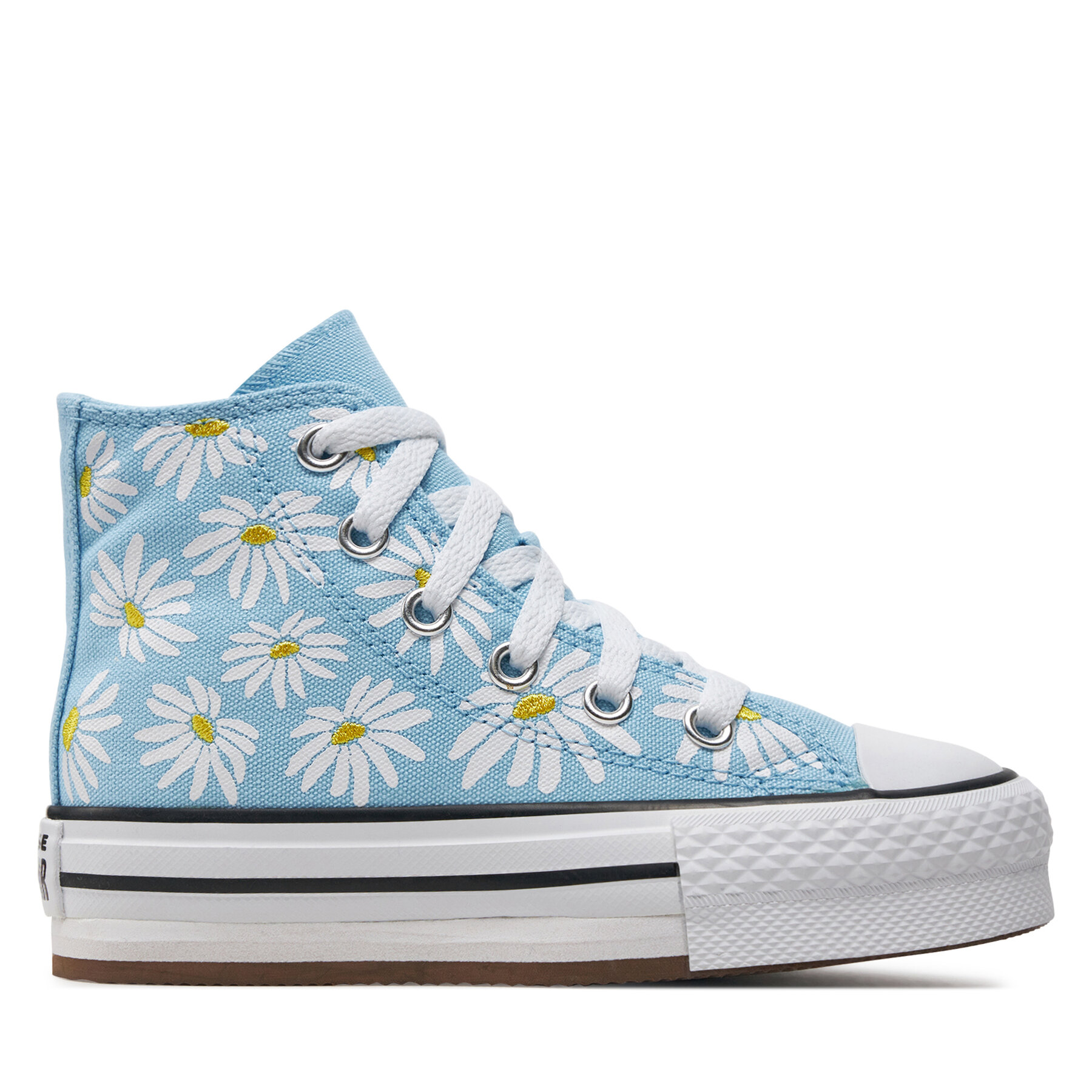 Sneakers aus Stoff Converse Chuck Taylor All Star Lift Platform Floral A06338C Blau von Converse