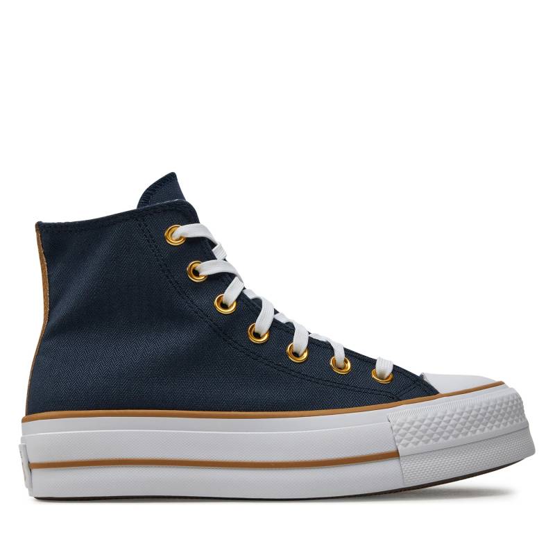 Sneakers aus Stoff Converse Chuck Taylor All Star Lift Platform Herringbone Stripe A08860C Blau von Converse