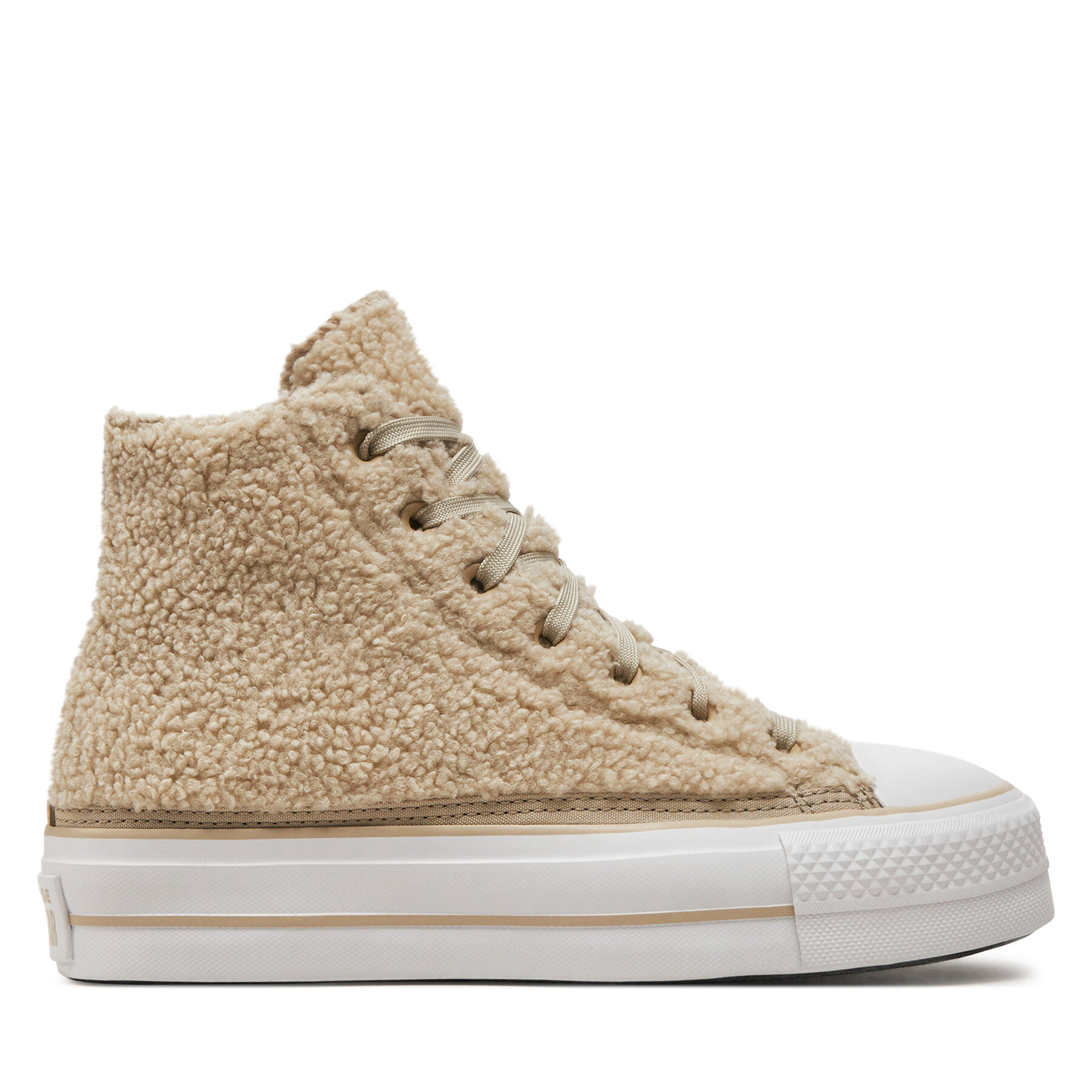 Sneakers aus Stoff Converse Chuck Taylor All Star Lift Platform Sherpa A05509C Beige von Converse