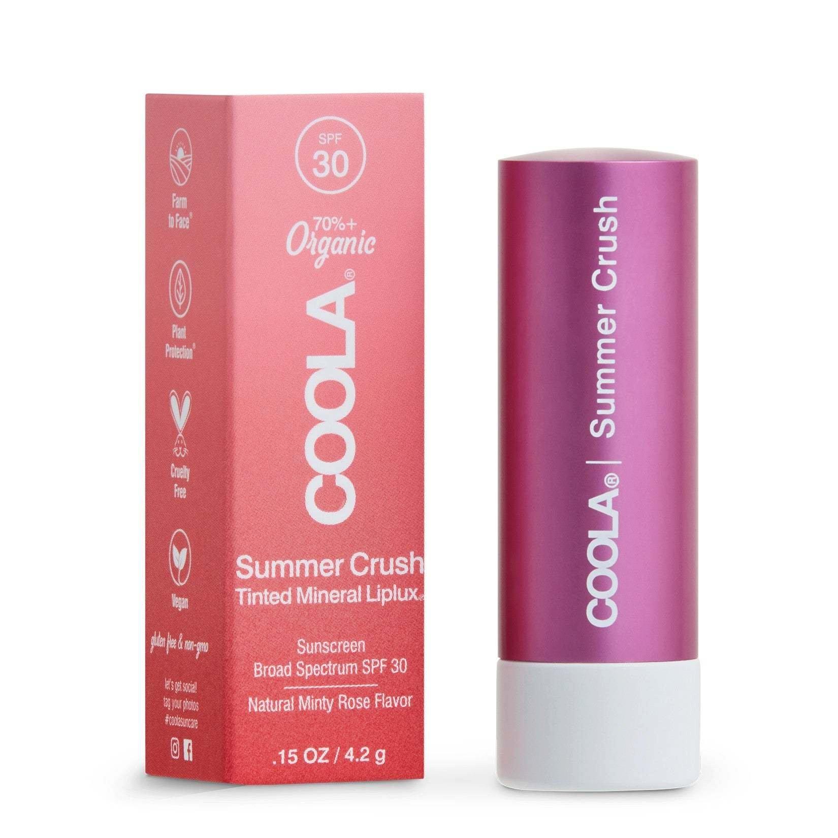 Mineral Liplux Getönter Lippenbalsam Spf30 - Summer Crush Damen Zimt Satin ONE SIZE von Coola