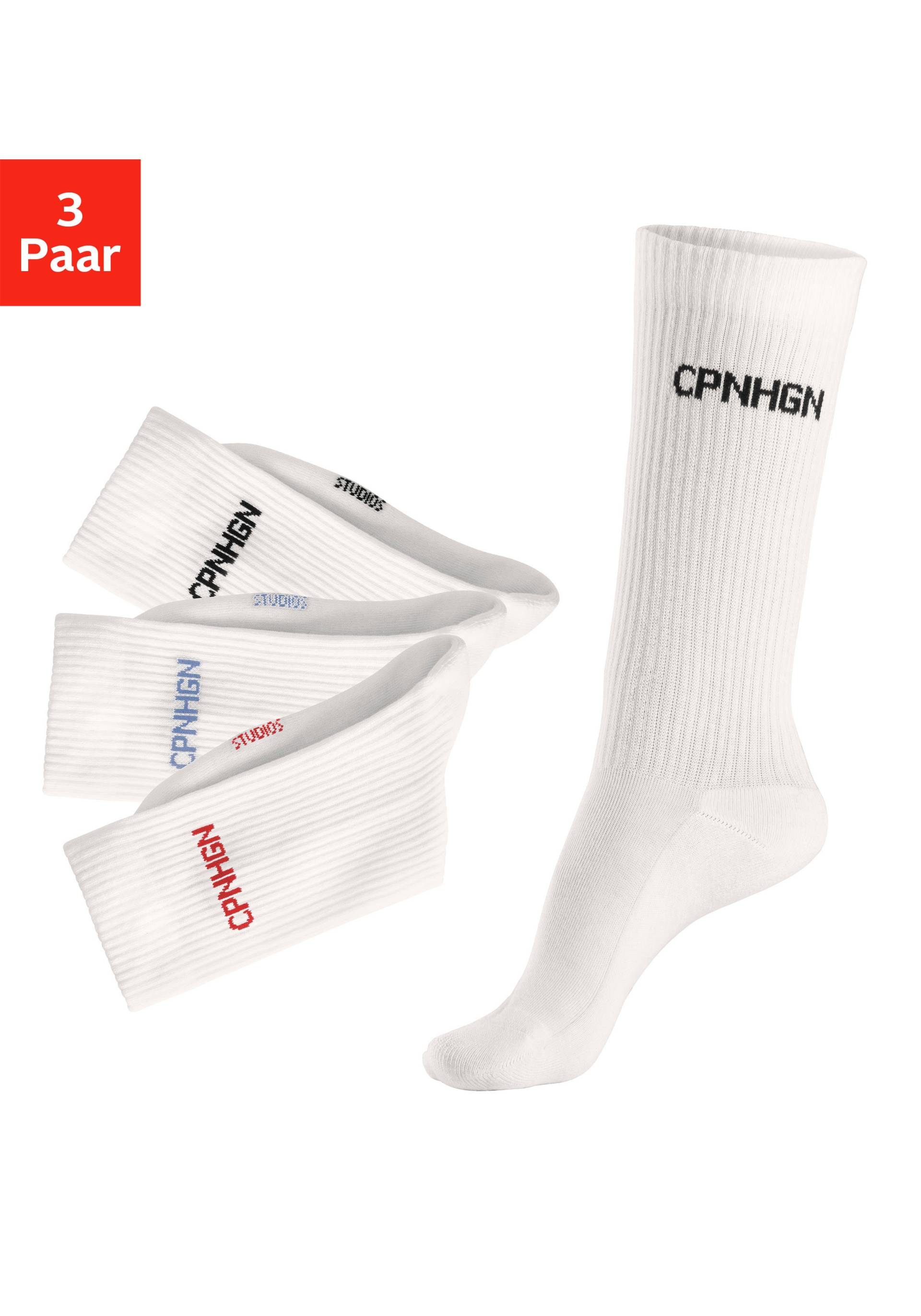 Copenhagen Studios Tennissocken, (Packung, 3 Paar), mit Halbfussfrottee von Copenhagen Studios