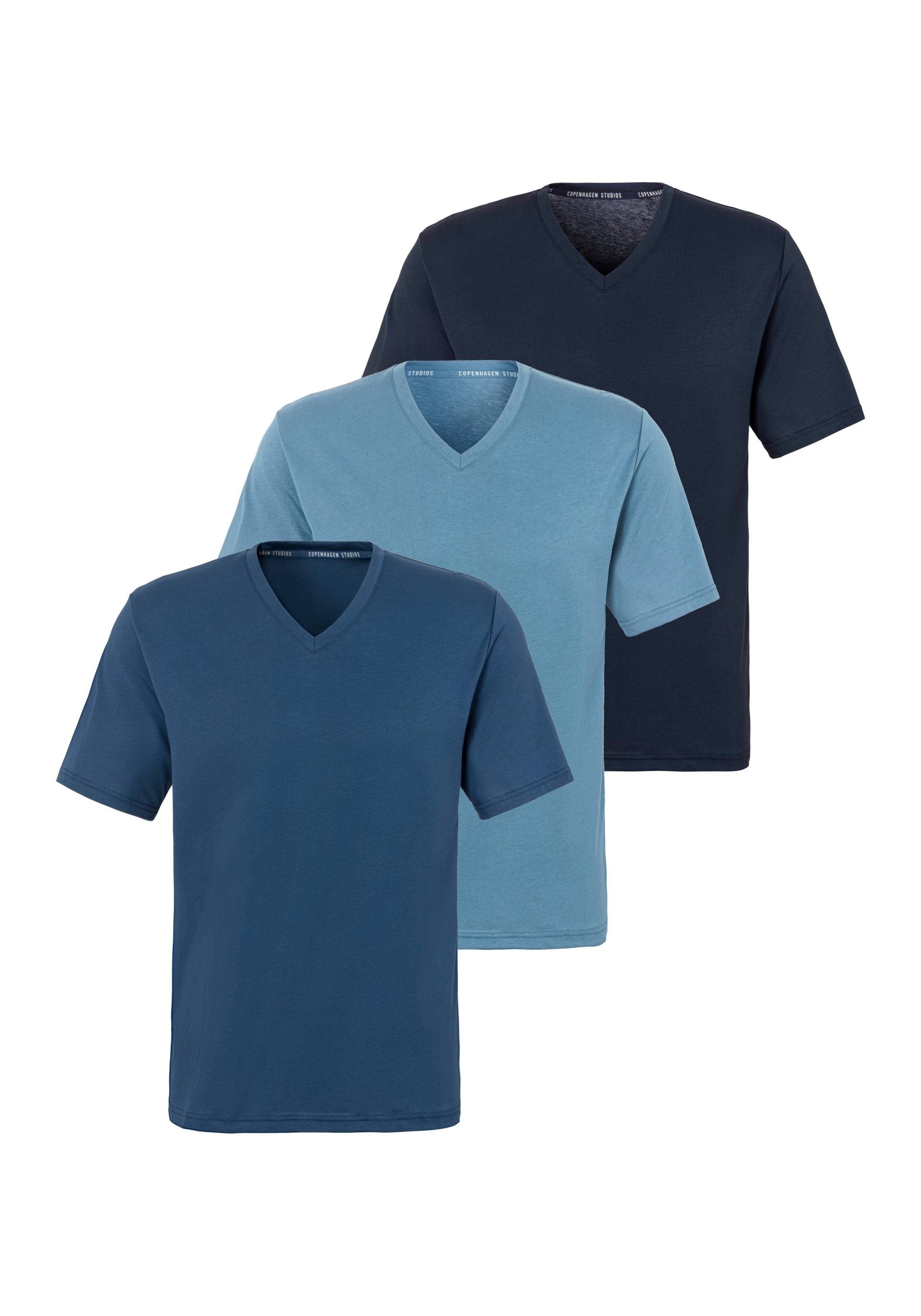 Copenhagen Studios T-Shirt, (3er-Pack), Unterziehshirt aus hochwertiger Bio-Baumwolle von Copenhagen Studios