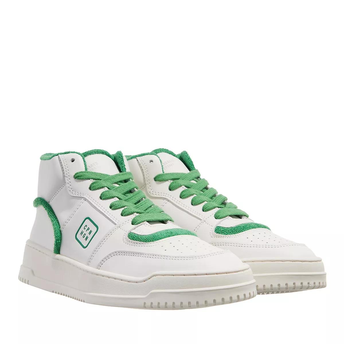 Copenhagen Sneaker - CPH196 vitello white/green - Gr. 37 (EU) - in Grün - für Damen von Copenhagen