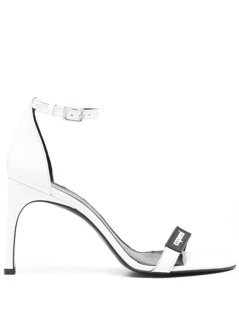 Coperni 100mm patent-leather sandals - White von Coperni