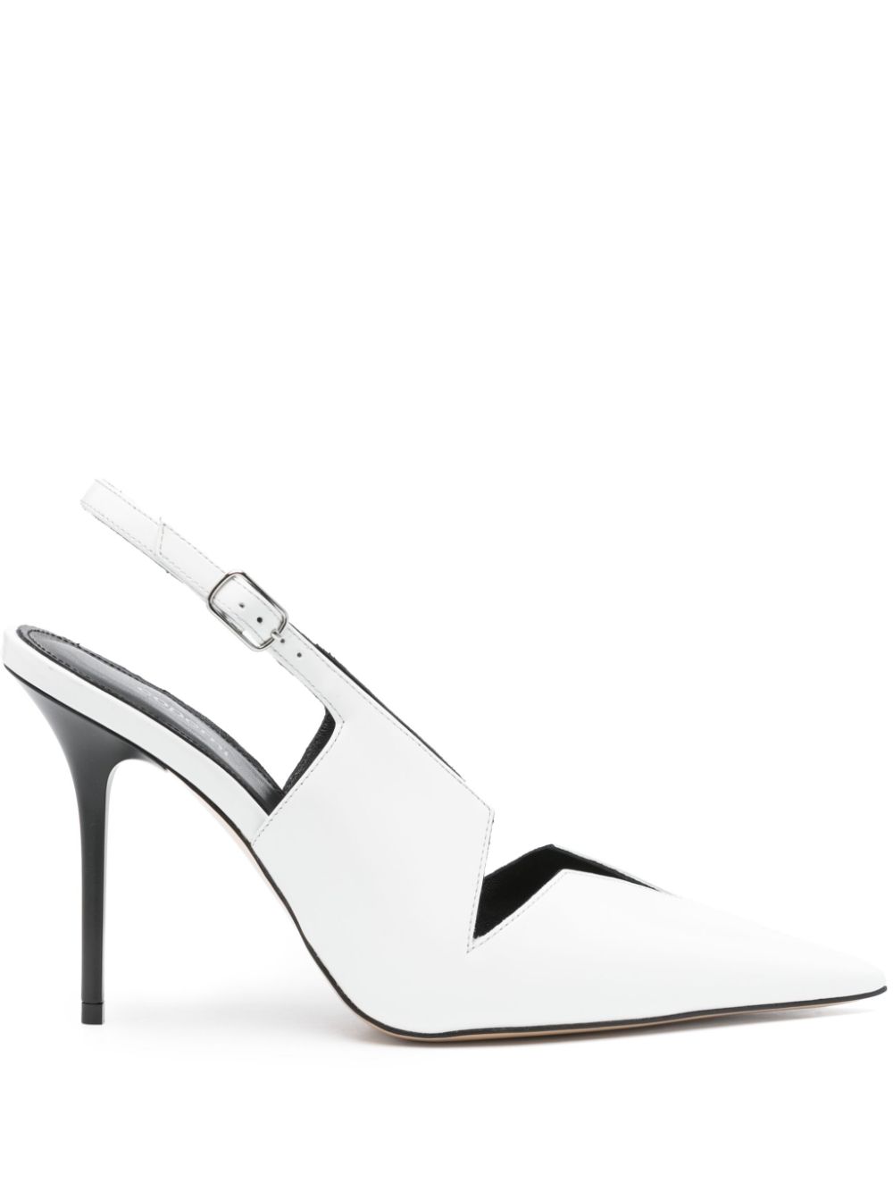 Coperni 110mm Star slingback pumps - White von Coperni