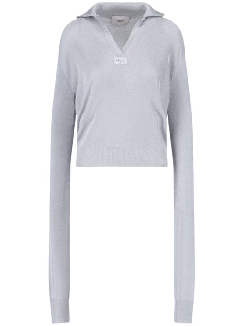 Coperni Knotted polo top - Grey von Coperni