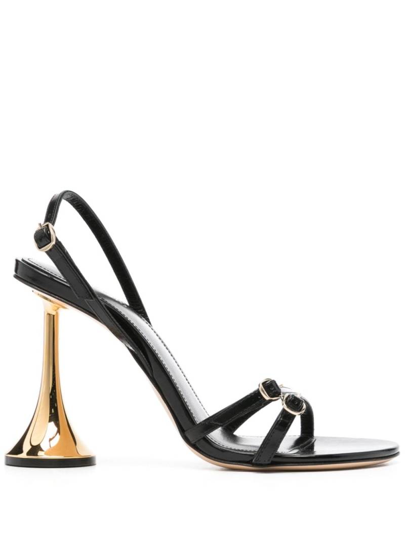 Coperni Orchestra 90mm leather sandals - Black von Coperni