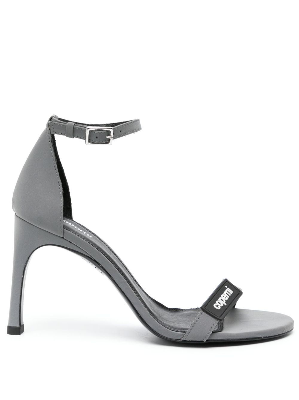 Coperni Reflective logo-patch sandals - Grey von Coperni