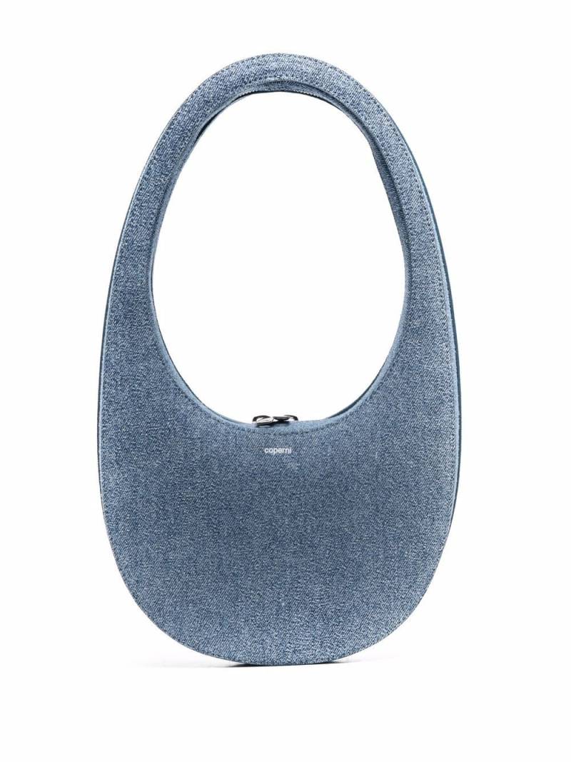 Coperni Swipe denim shoulder bag - Blue von Coperni