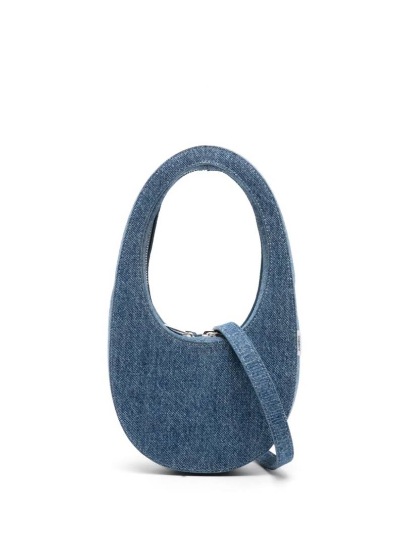 Coperni Swipe denim shoulder bag - Blue von Coperni