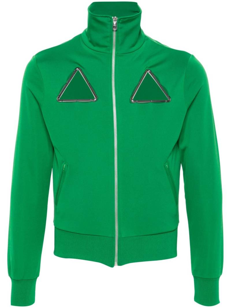 Coperni Triangle zip-up sweatshirt - Green von Coperni