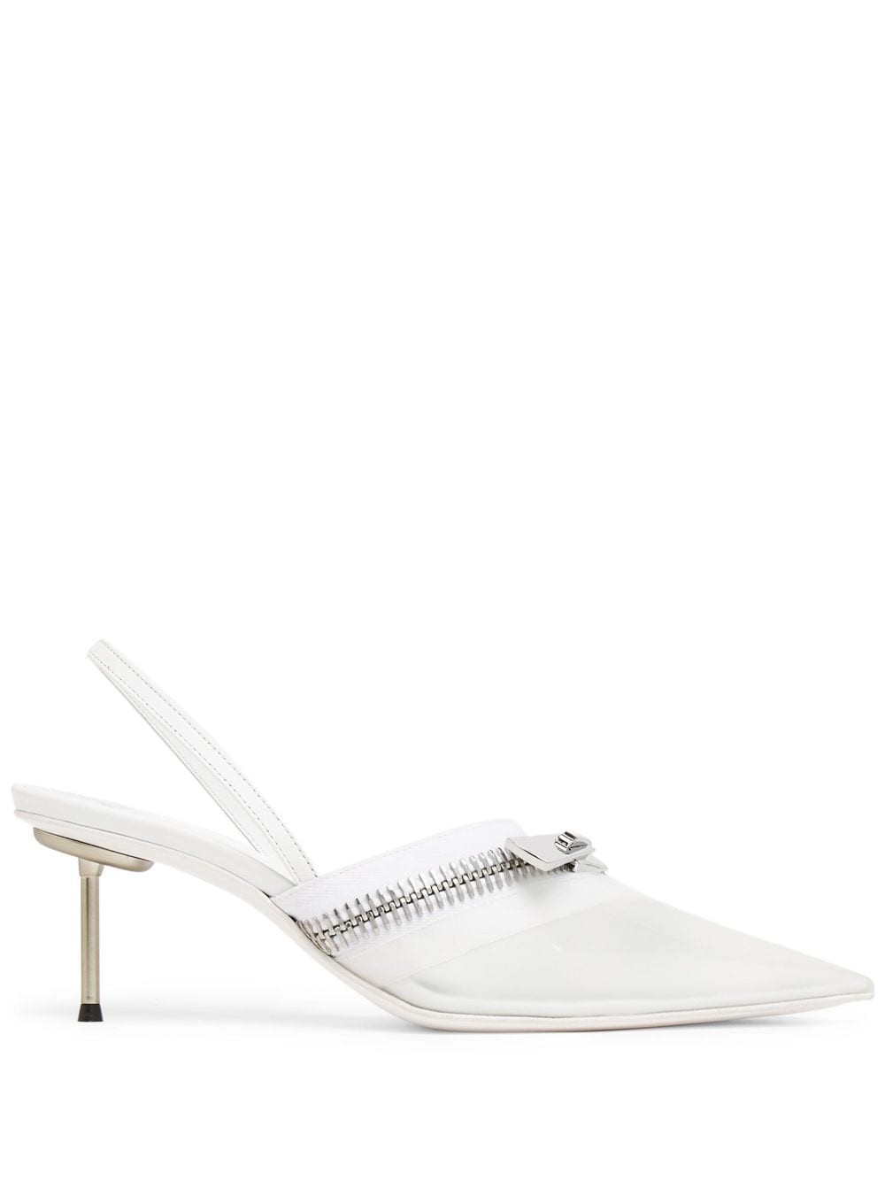 Coperni Zip slingback pumps - White von Coperni