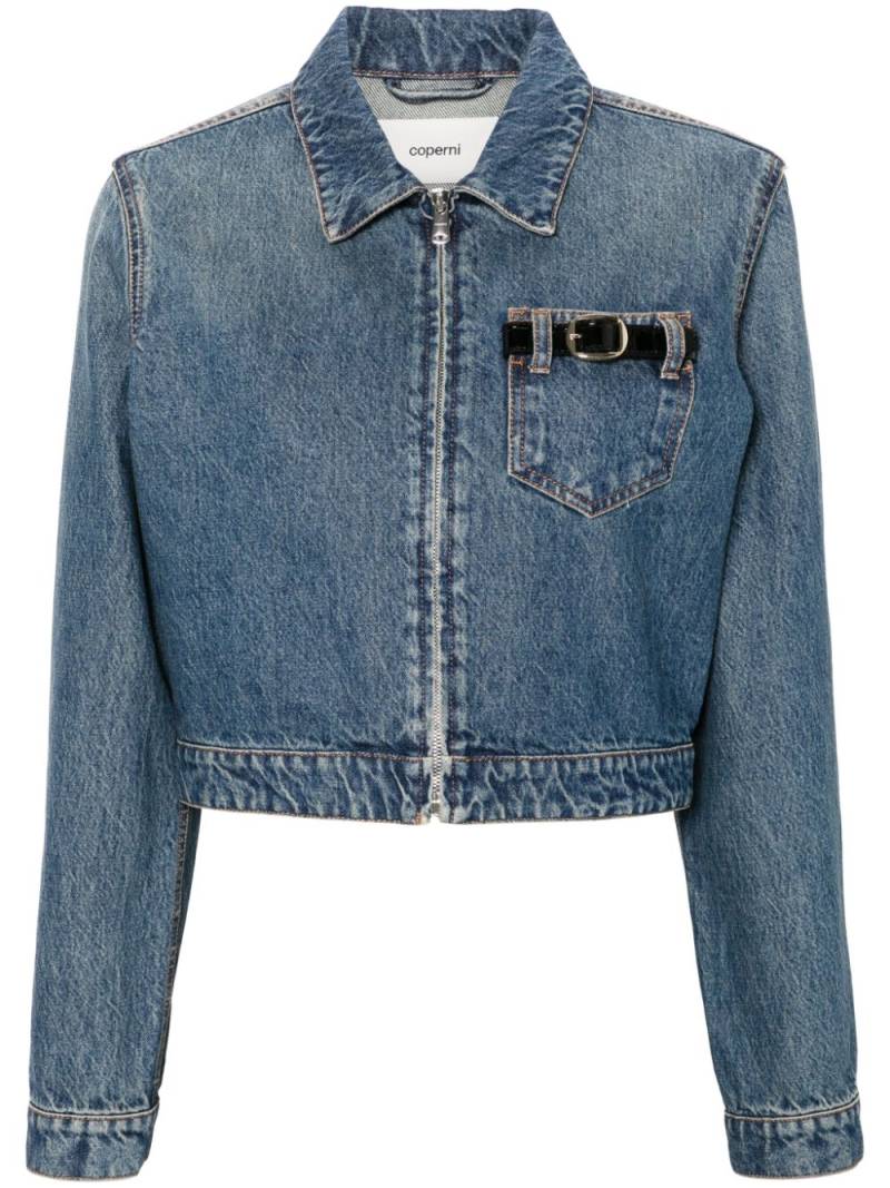 Coperni buckle-detail denim jacket - Blue von Coperni