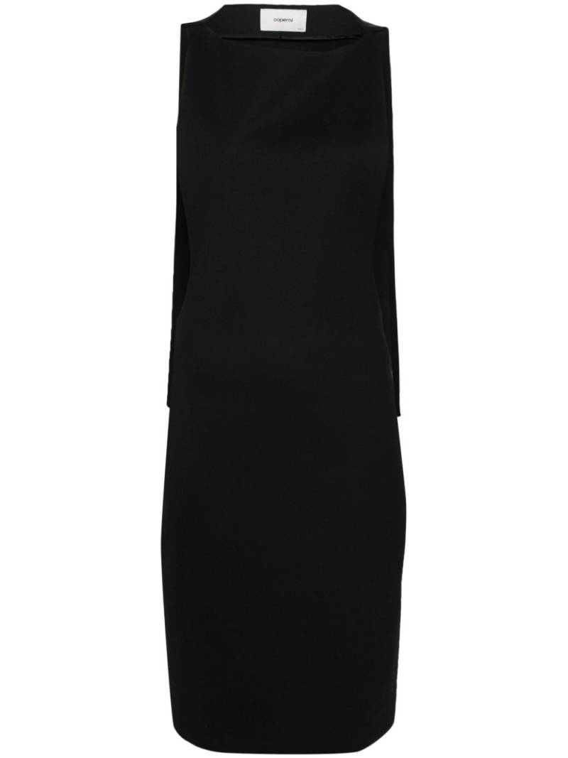 Coperni cape midi dress - Black von Coperni