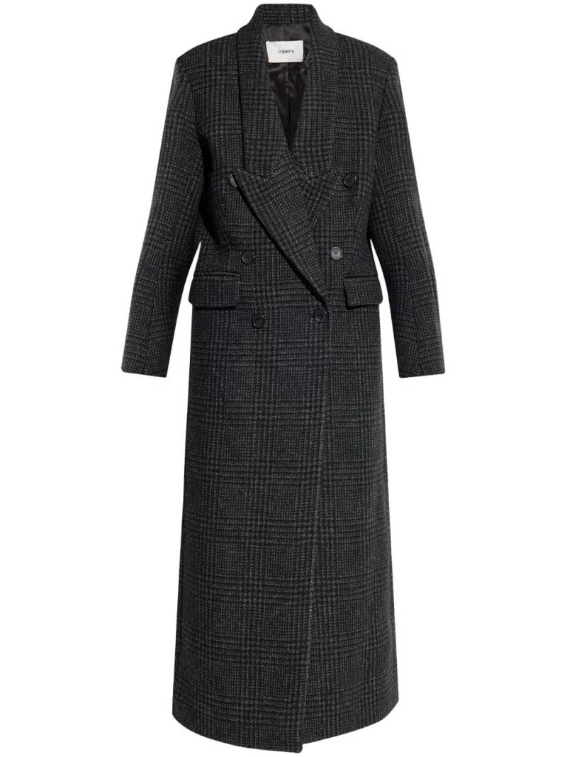 Coperni check-pattern coat - Black von Coperni