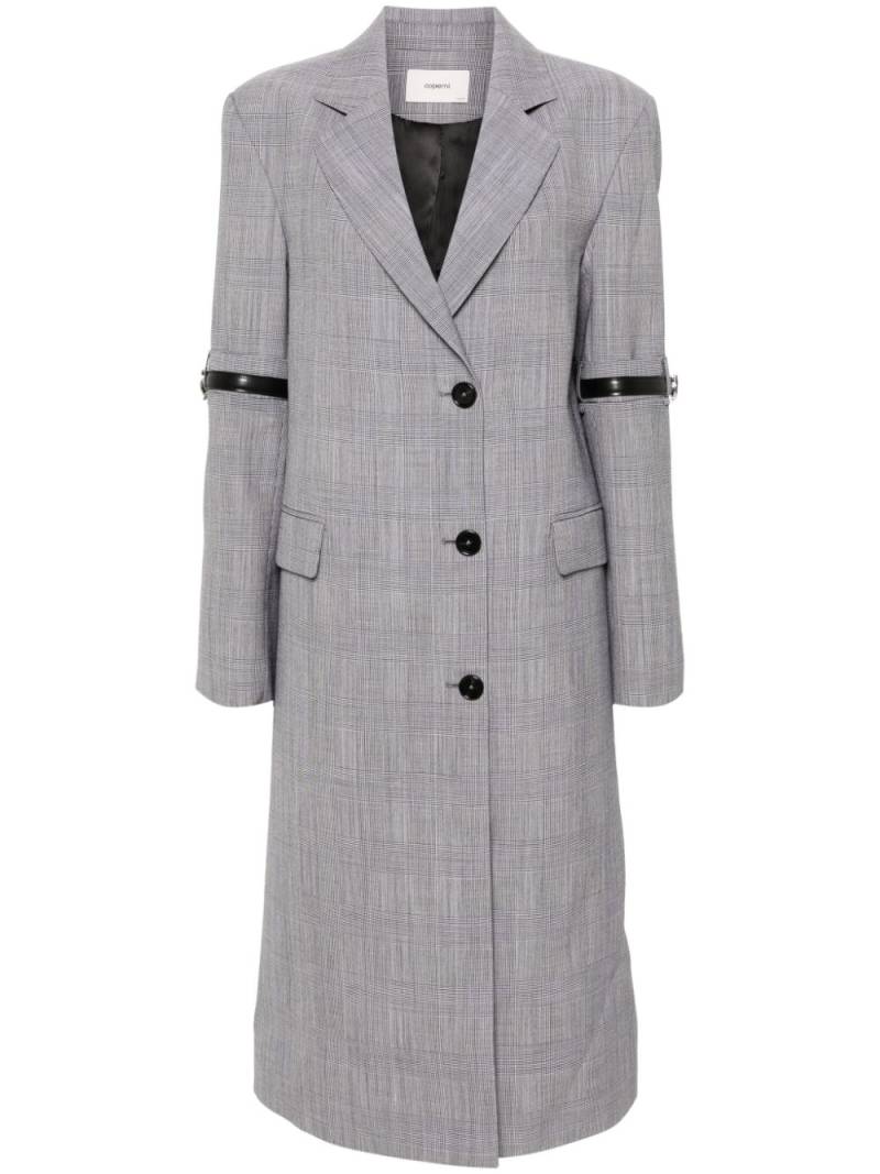 Coperni checked midi coat - Black von Coperni