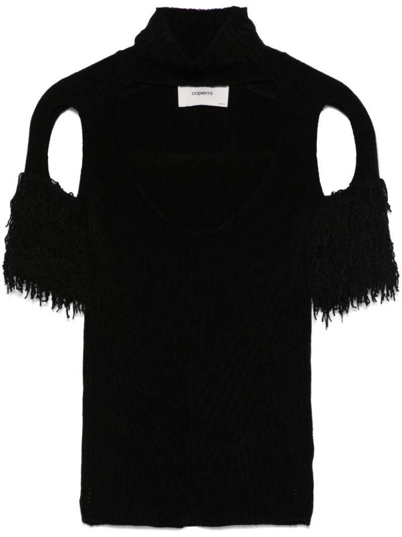 Coperni chenille knitted top - Black von Coperni