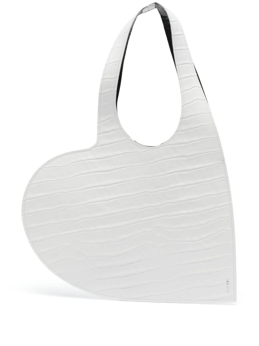 Coperni croc-embossed leather tote bag - White von Coperni