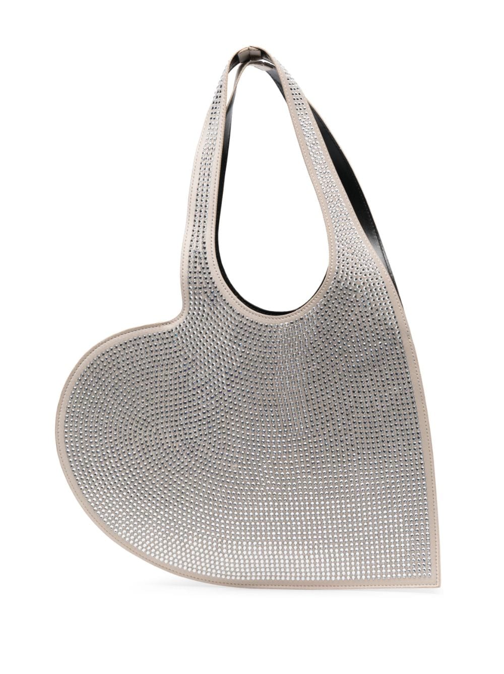 Coperni crystal-embellished heart-shape tote bag - Neutrals von Coperni