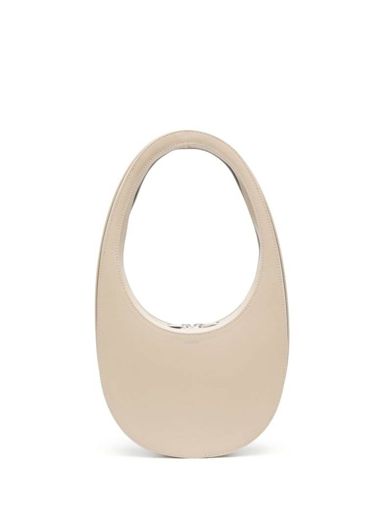 Coperni curved leather shoulder bag - Neutrals von Coperni