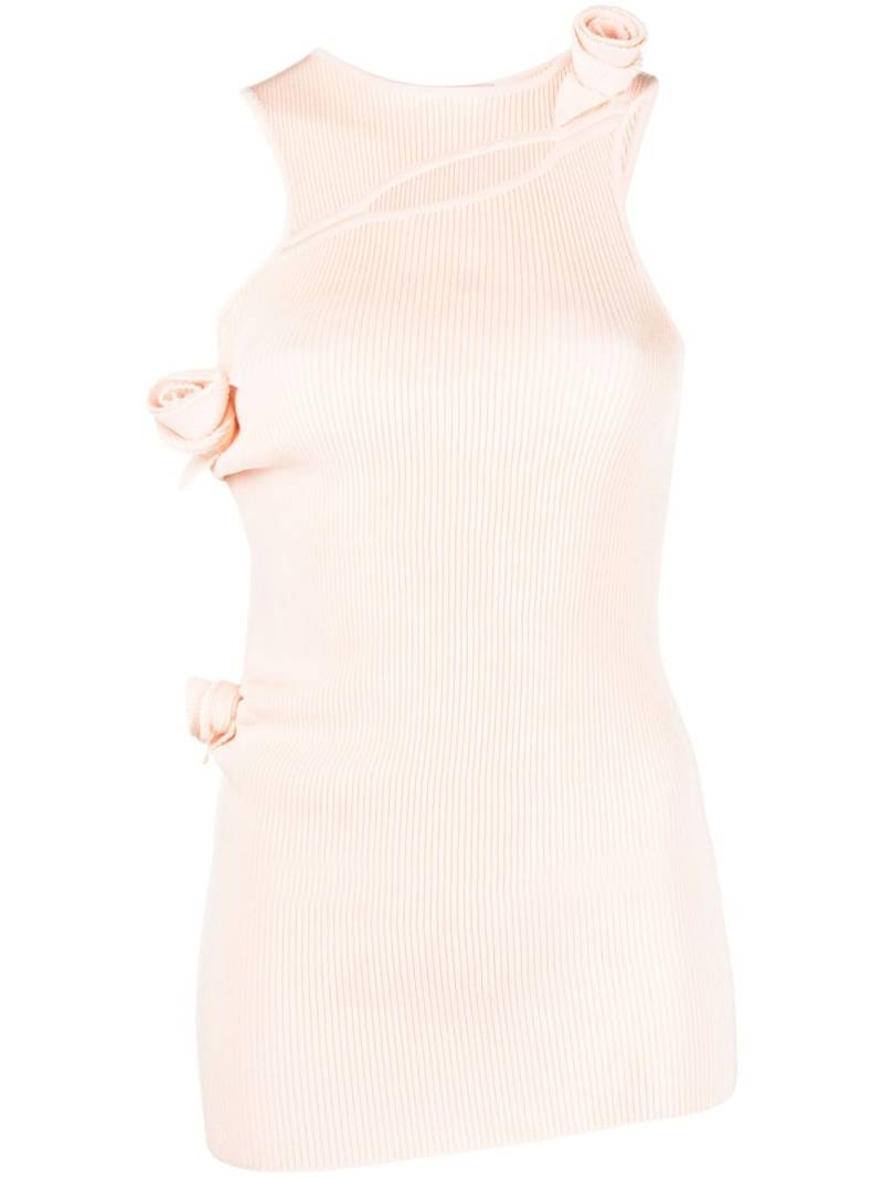 Coperni cut-out detail ribbed minidress - Neutrals von Coperni