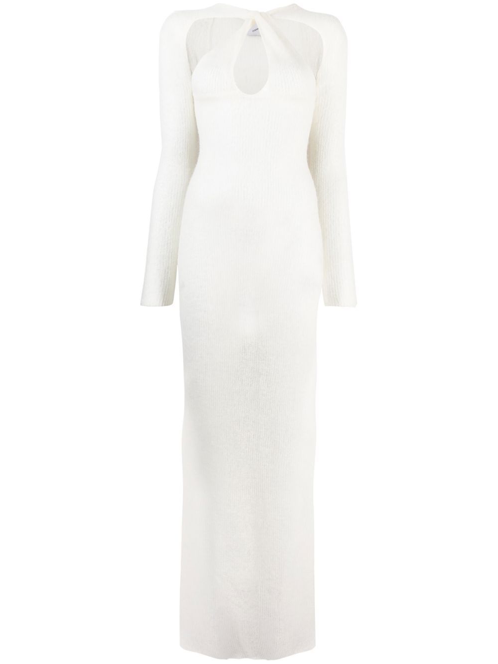 Coperni cut-out knitted maxi dress - White von Coperni