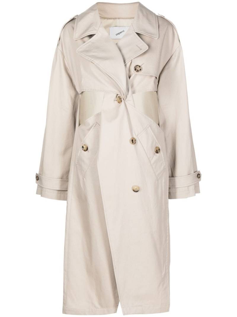 Coperni cut-out trench-coat - Neutrals von Coperni