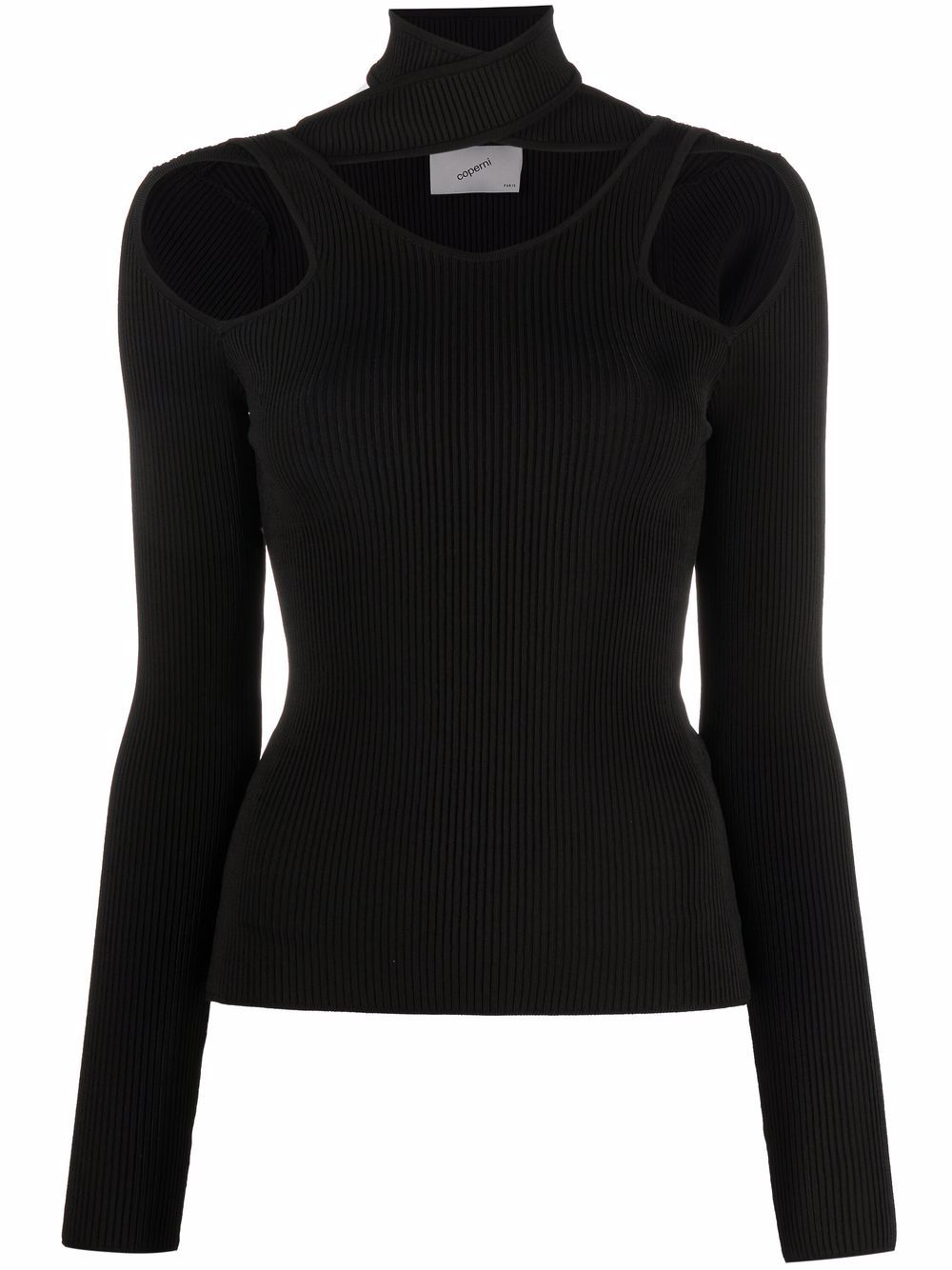 Coperni cutout-detail knitted top - Black von Coperni