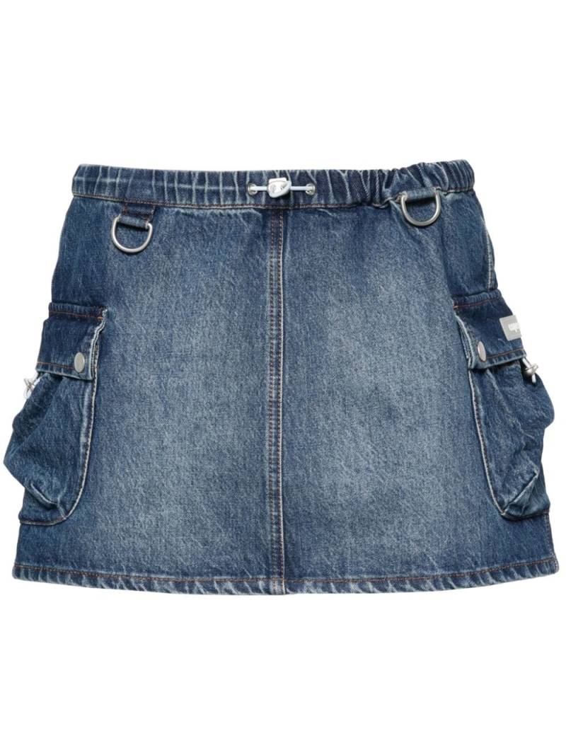 Coperni denim cargo mini skirt - Blue von Coperni