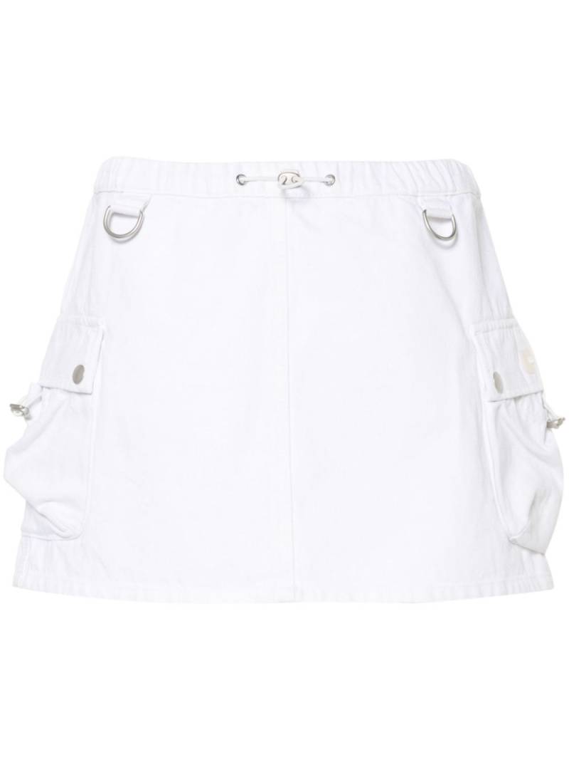 Coperni denim cargo mini skirt - White von Coperni