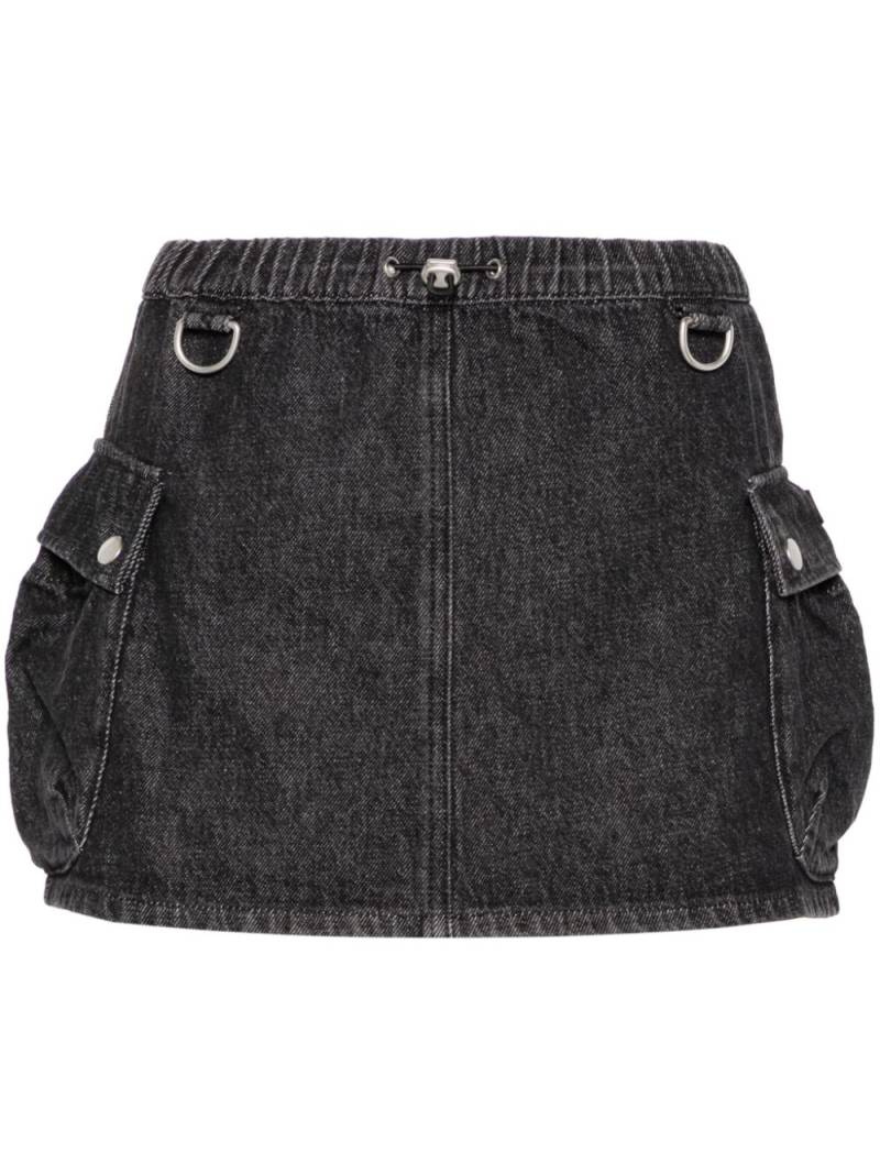 Coperni denim cargo miniskirt - Black von Coperni