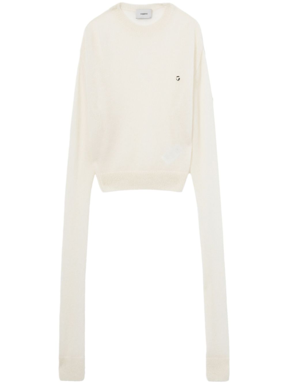 Coperni extra-long-sleeve jumper - White von Coperni