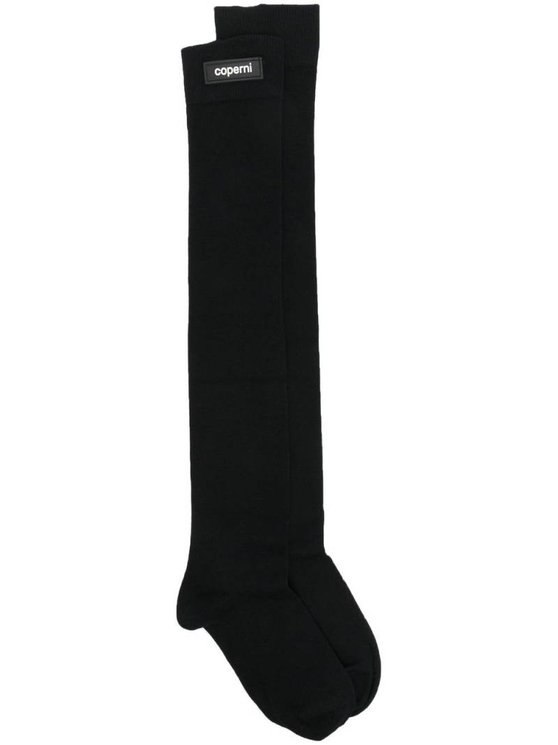 Coperni logo-patch ankle socks - Black von Coperni