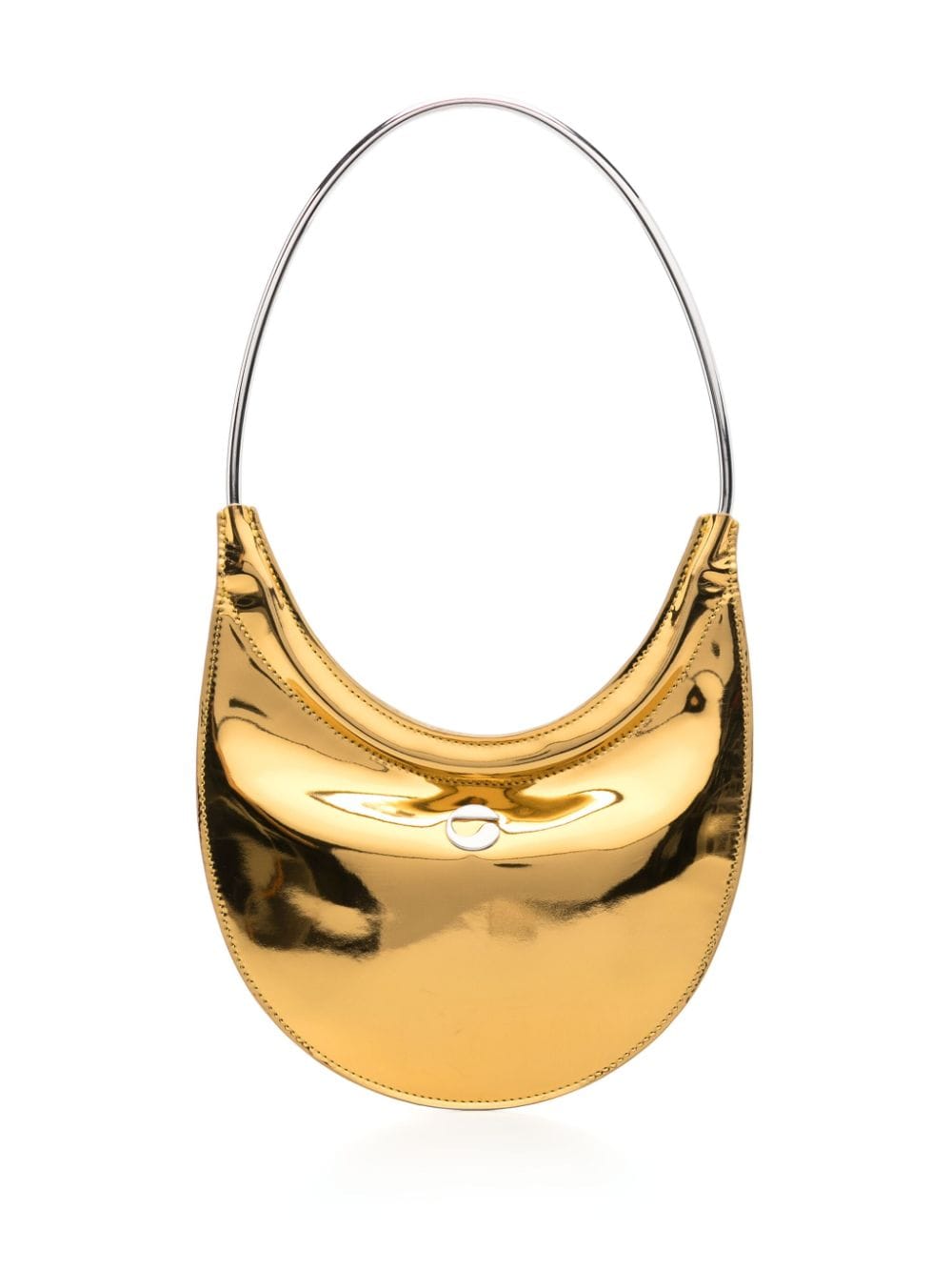 Coperni logo-plaque metallic-effect shoulder bag - Gold von Coperni