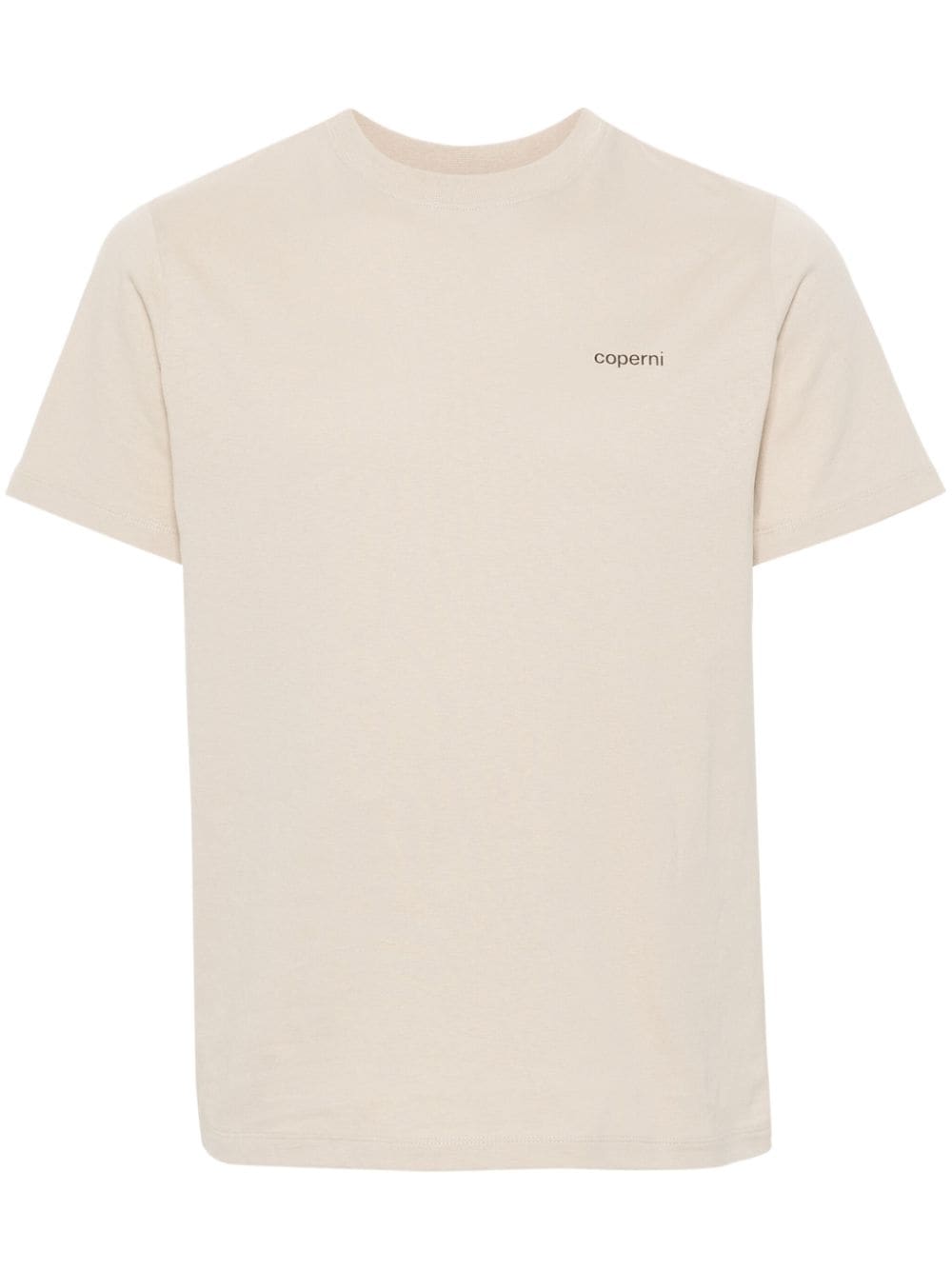 Coperni logo-print cotton T-shirt - Neutrals von Coperni