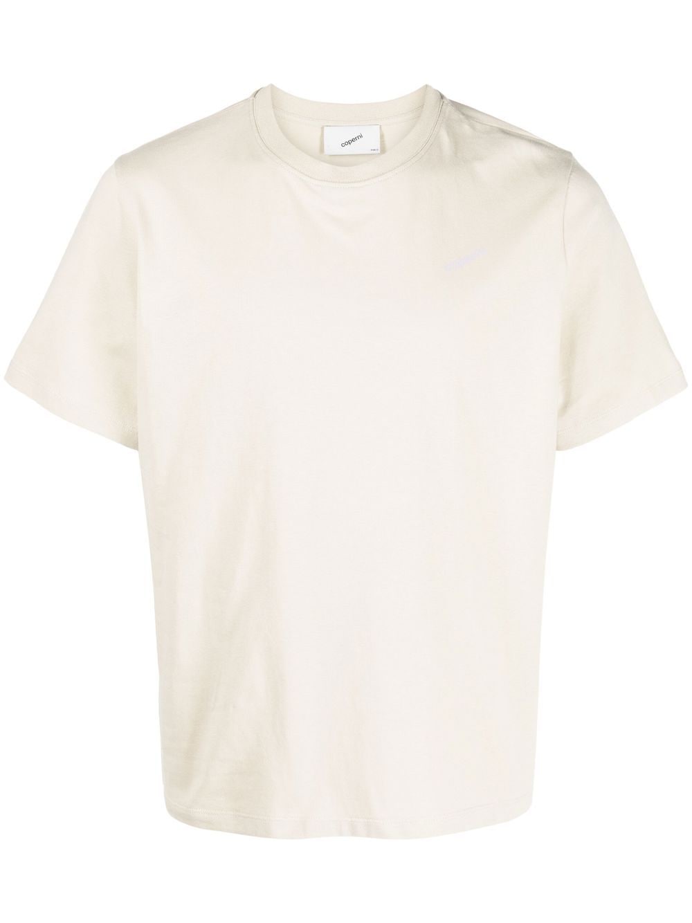 Coperni logo-print cotton T-shirt - Neutrals von Coperni