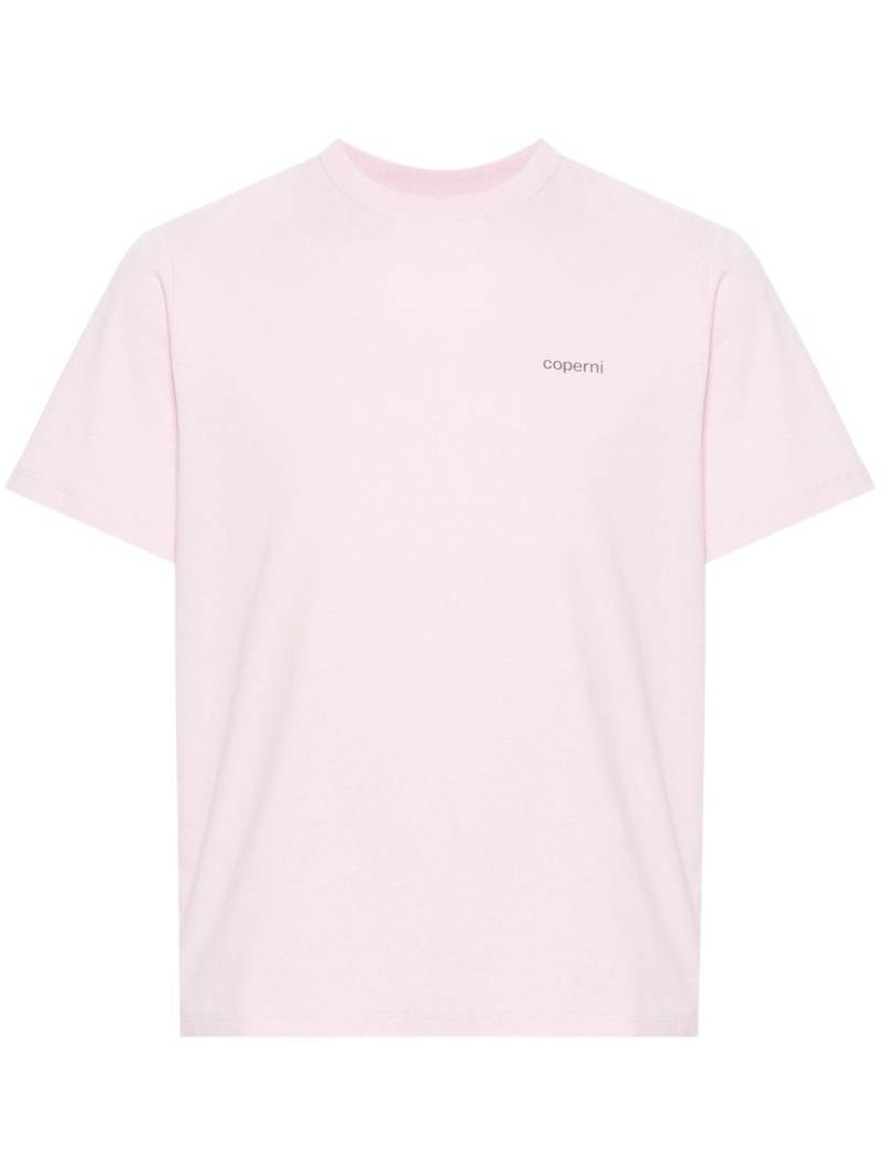 Coperni logo-print cotton T-shirt - Pink von Coperni