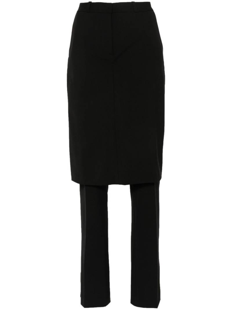 Coperni low-waist wide-leg skirt trousers - Black von Coperni