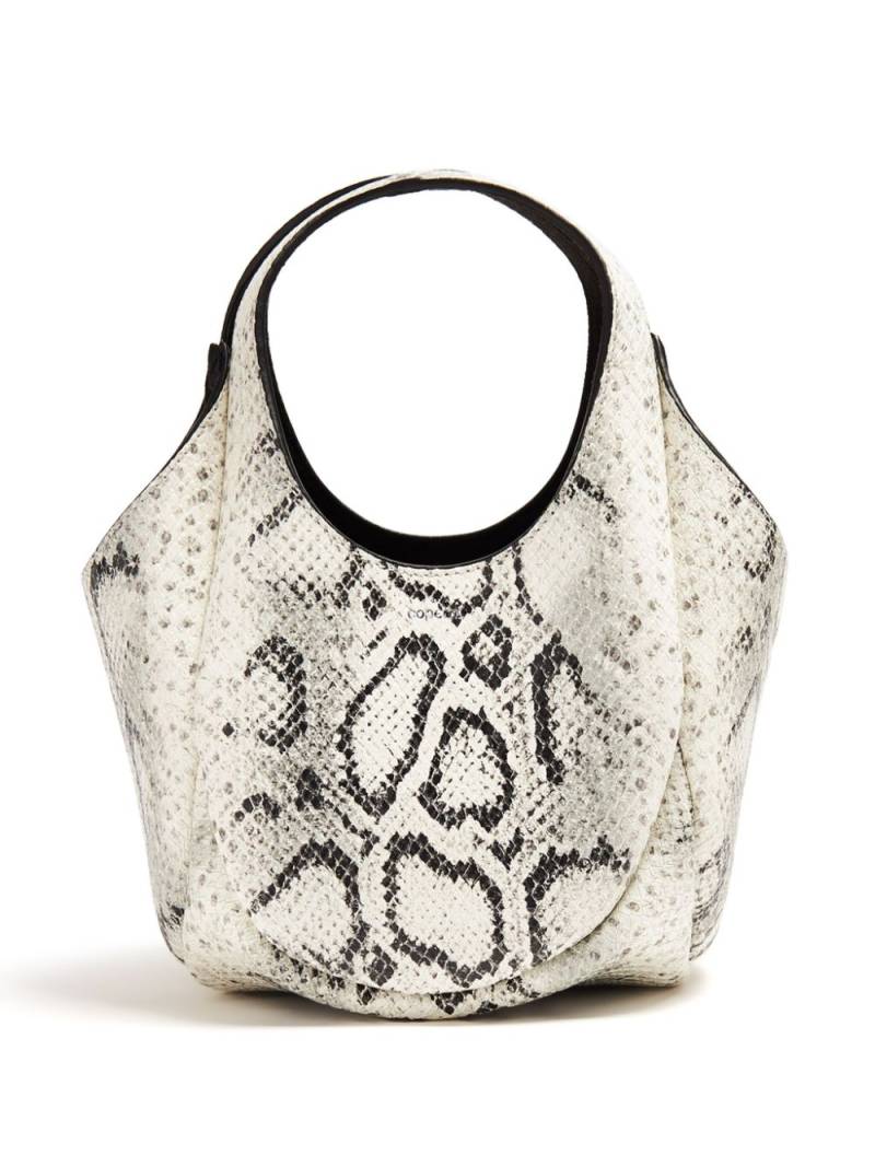 Coperni mini Swipe bucket bag - White von Coperni