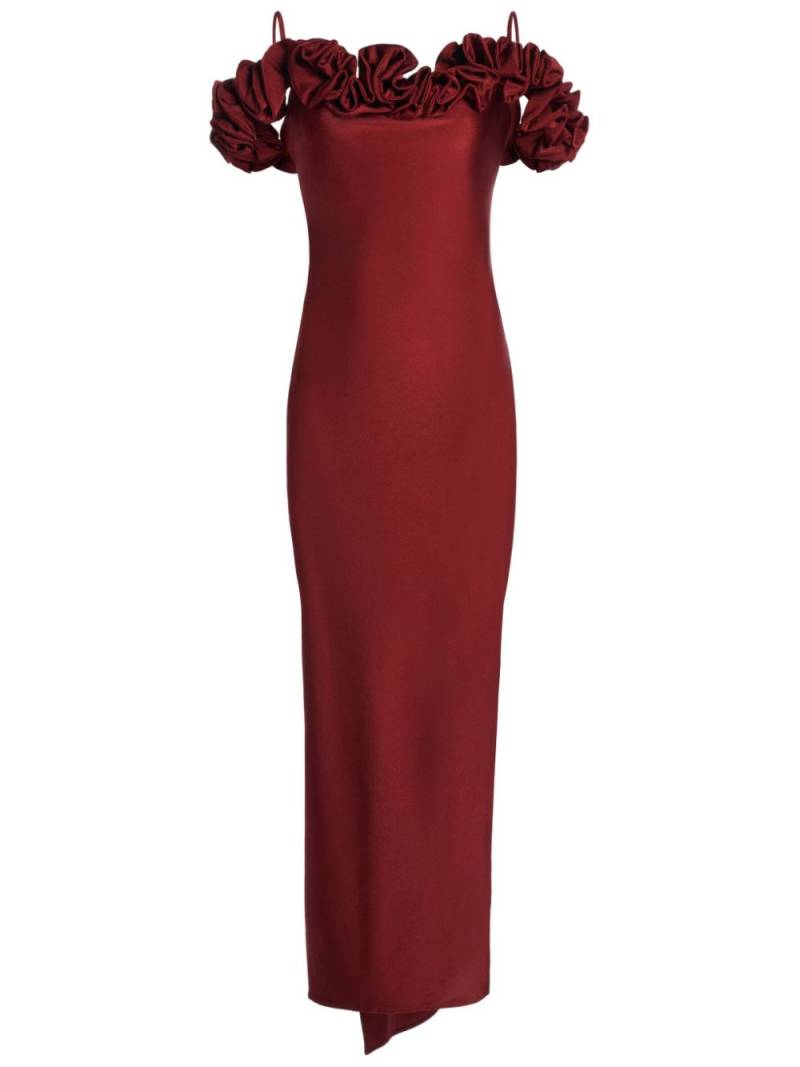 Coperni ruffled midi dress - Red von Coperni