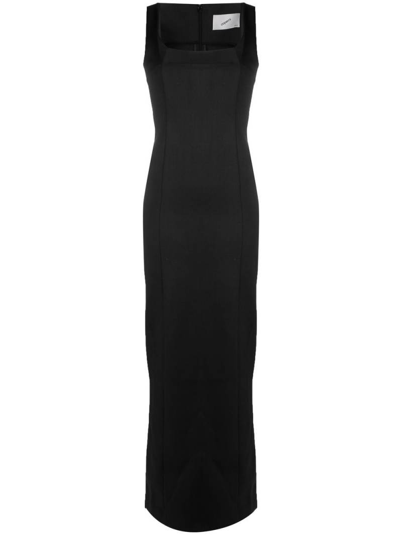 Coperni square-neck slim-cut gown - Black von Coperni