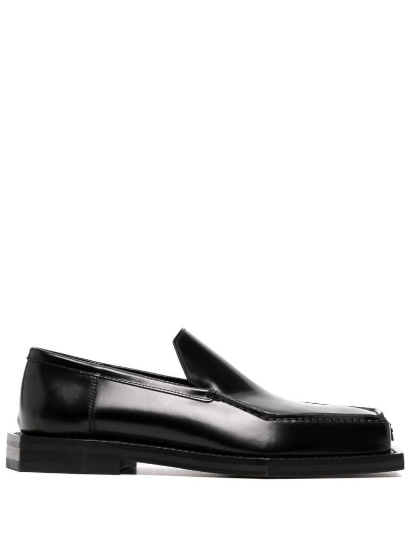 Coperni square-toe polished-finish loafer - Black von Coperni