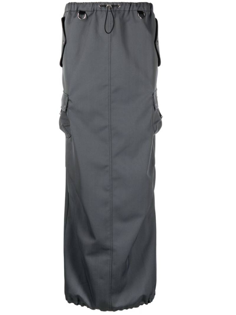 Coperni tailored maxi cargo skirt - Black von Coperni