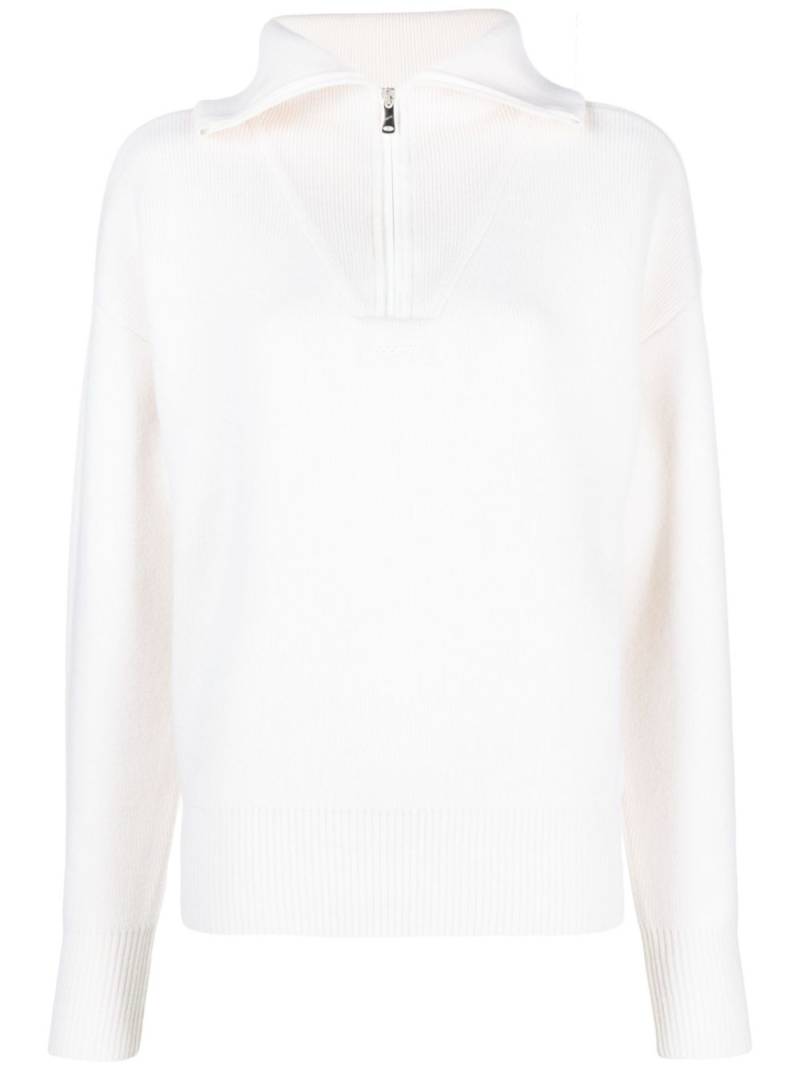 Coperni wool-blend half-zip jumper - White von Coperni