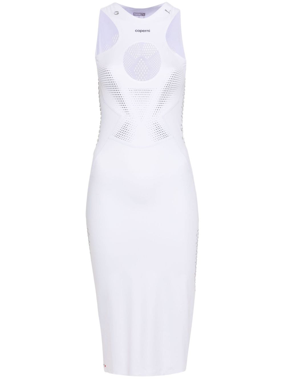 Coperni x Puma cut-out detail midi dress - White von Coperni