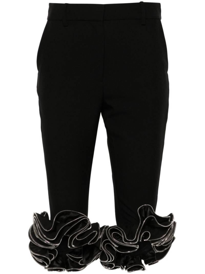 Coperni zip-detail ruffled trousers - Black von Coperni