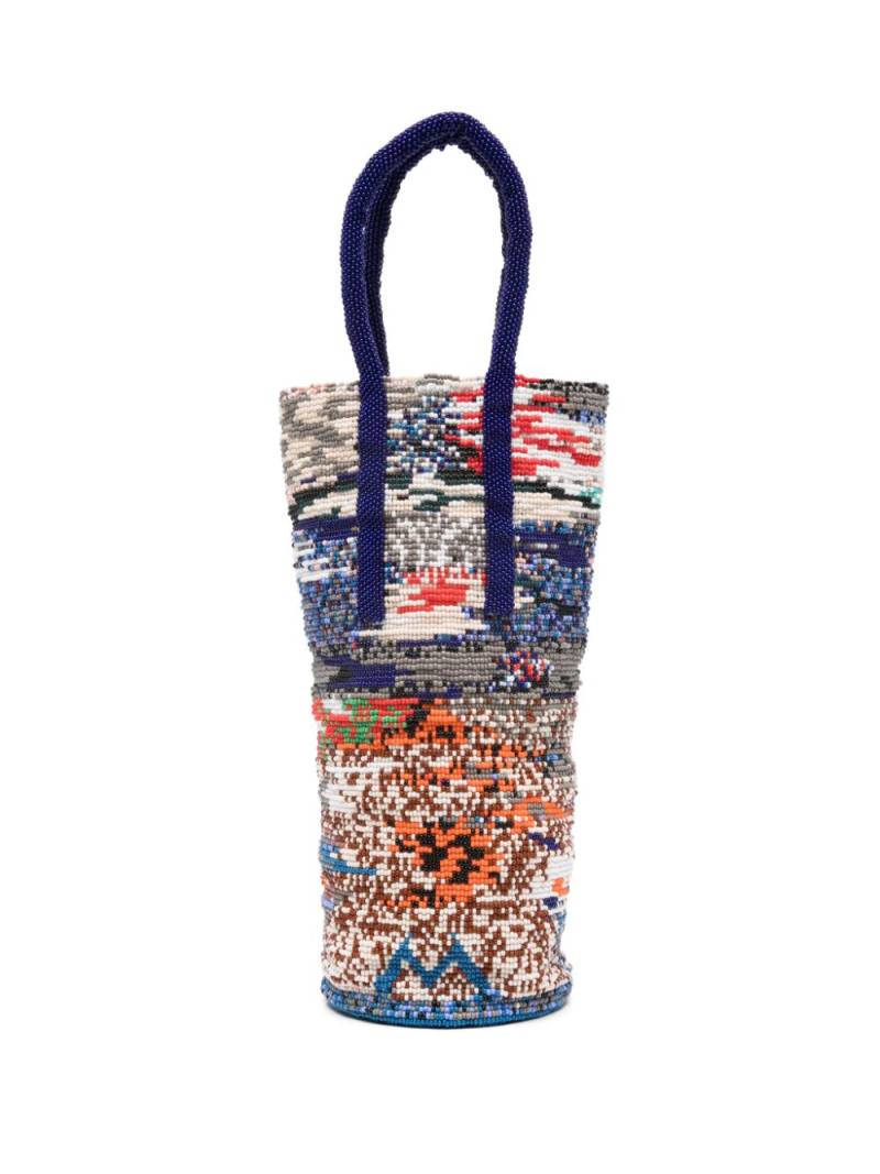 Cordera beaded tote bag - Blue von Cordera