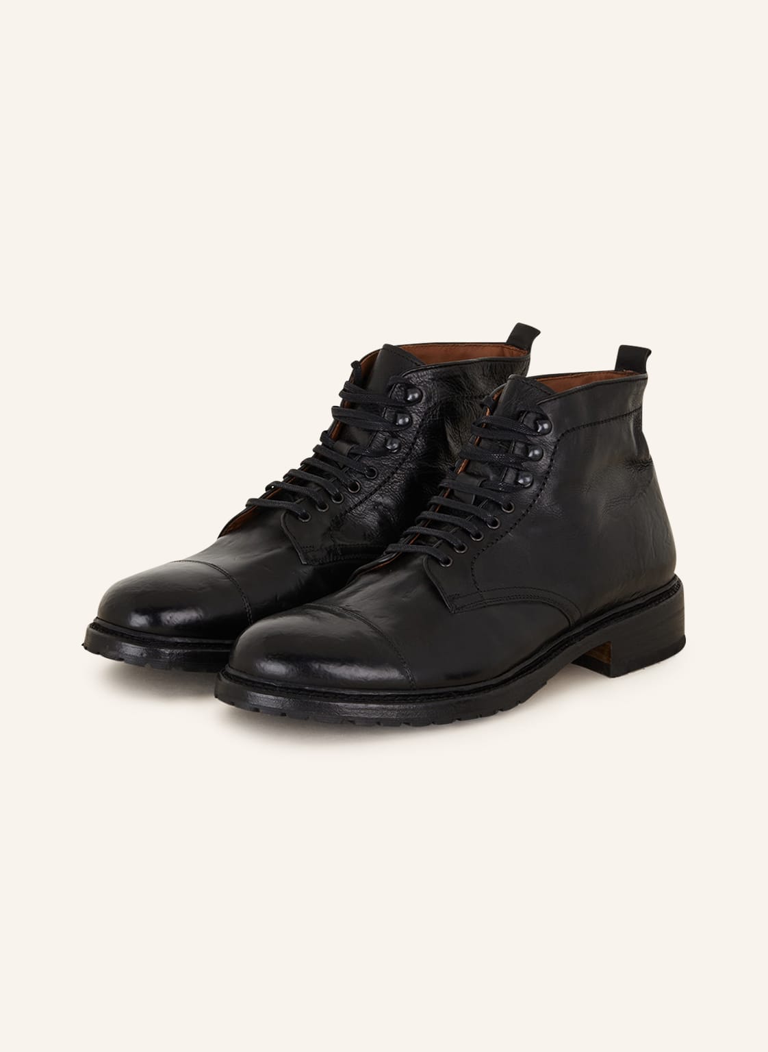 Cordwainer Schnürboots schwarz von Cordwainer