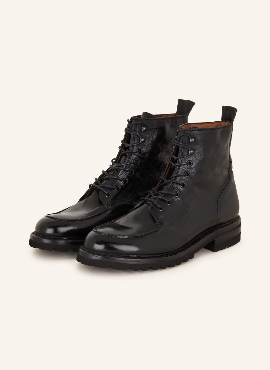 Cordwainer Schnürboots schwarz von Cordwainer