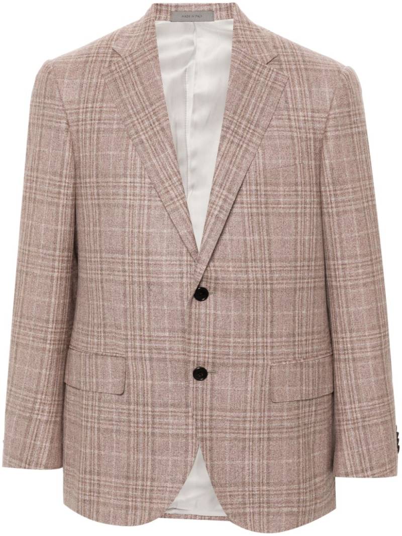 Corneliani check-pattern blazer - Pink von Corneliani